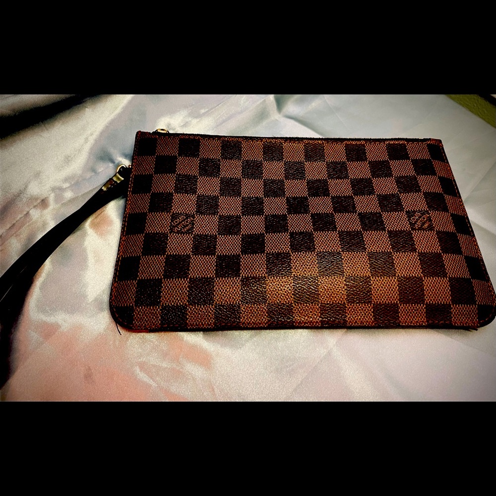 Louis Vuitton Neverfull Pochette for Mm/GM Damier Ebene